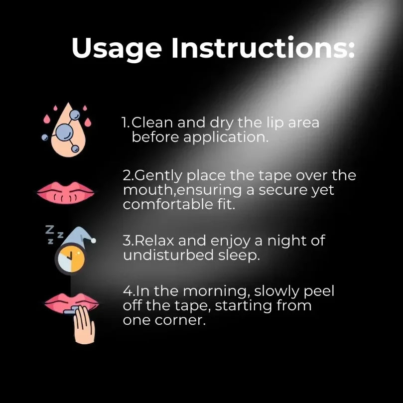 Nozl Mouth Tape - 30 Strips | Better Sleep, Nasal Breathing, No More Snoring